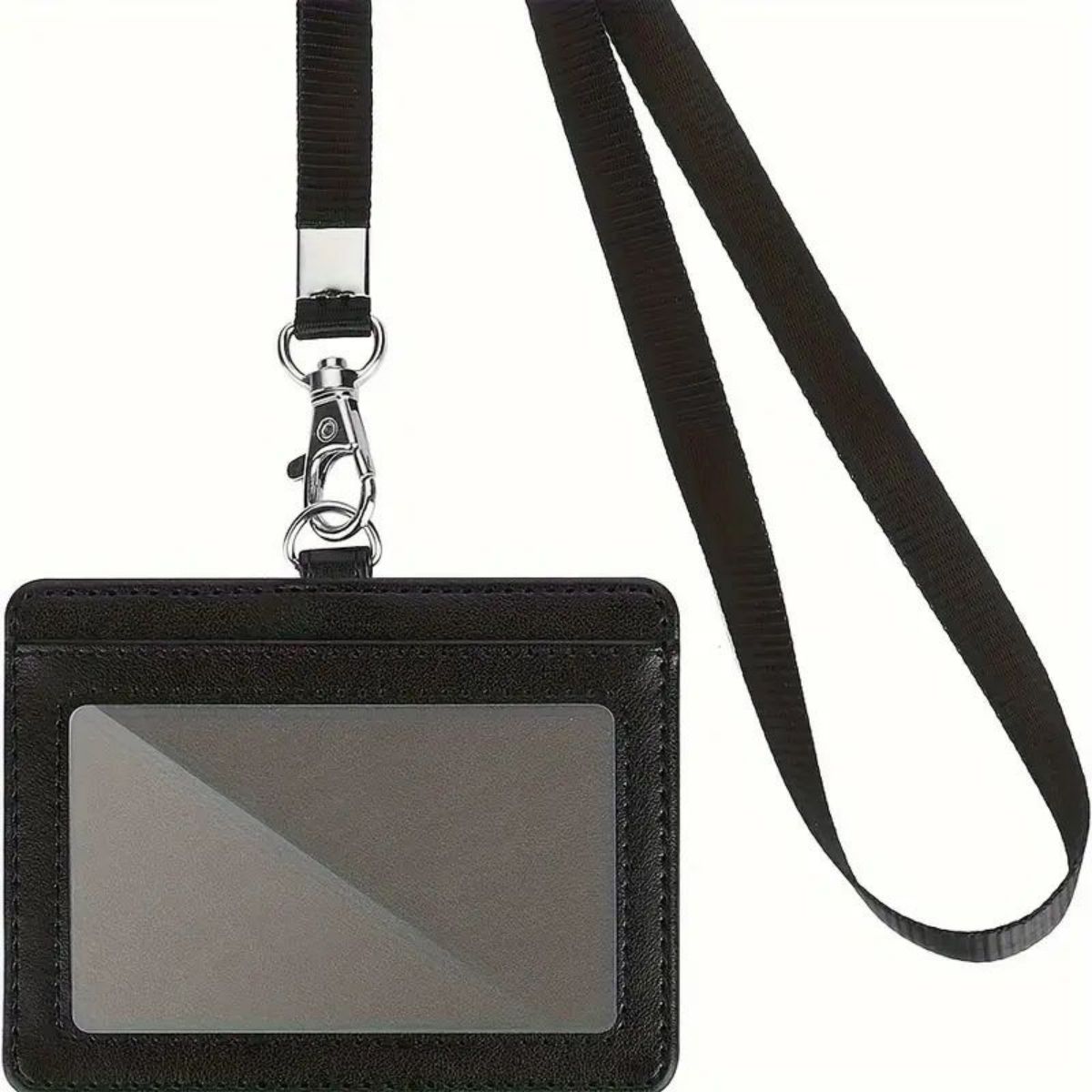 Lanyard Badge Holder - ที่ใส่ป้าย ID แนวนอน 1 ชิ้นพร้อมเชือกเส้นเล็ก ID