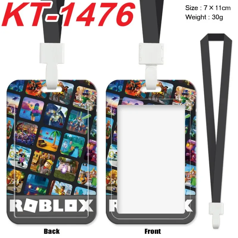 Lanyard Badge Holder - ที่ใส่บัตร Roblox ลายการ์ตูนน่ารัก พร้อมสายคล้องคอ สำหรับนักเรียน นักศึกษา