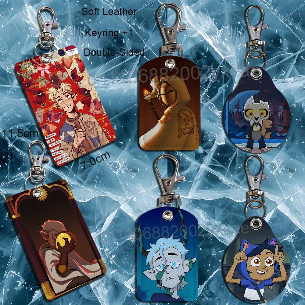 Lanyard Badge Holder - พวงกุญแจหนัง Flapjack Hunter Owl House Luz