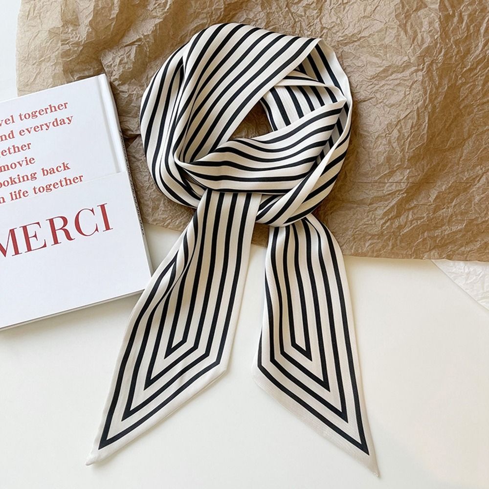 ผ้าพันคอไหมพิมพ์ลายสไตล์ฝรั่งเ - Silk Tie Striped บทวิจารณ์และราคา