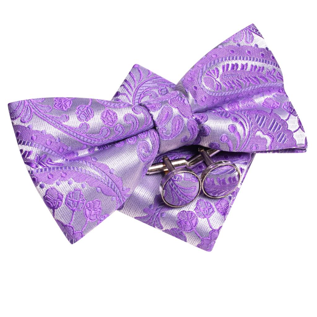 สีม่วง Lilac Lavender Pansy สี - Bow Tie Pre Tied บทวิจารณ์และราคา