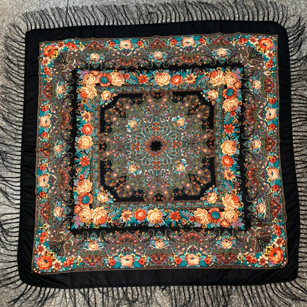 ผ้าพันคอหรูหราลายดอกไม้พิมพ์ลา - Bandana Cotton บทวิจารณ์และราคา
