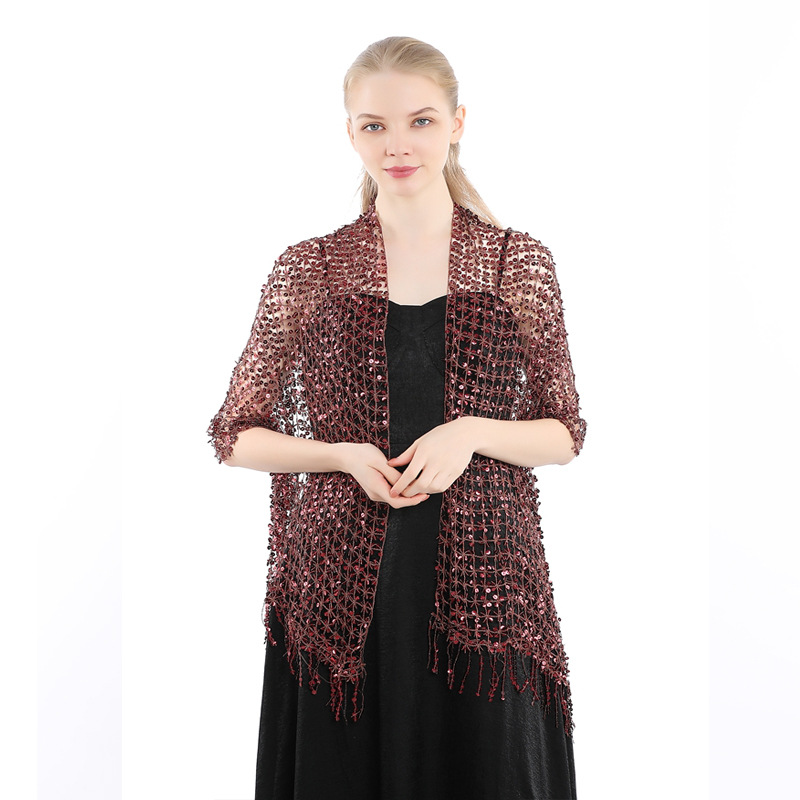 ผ้าคลุมไหล่ปักเลื่อมสไตล์ยุโรป - Stole Wedding Shawl บทวิจารณ์และราคา