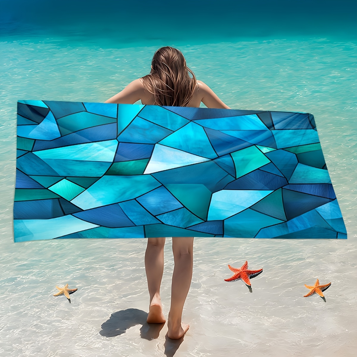 ผ้าขนหนูชายหาดลายผ้าพันคอแบบคล - Woven Scarf Blanket บทวิจารณ์และราคา