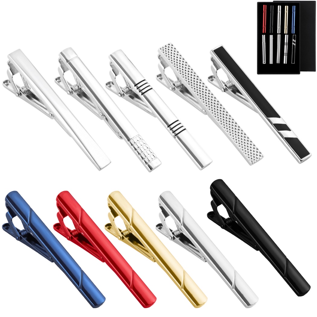 ชุดคลิปหนีบเนคไท 10 ชิ้น สำหรั - Tie Bar Set Gift บทวิจารณ์และราคา