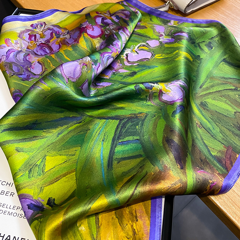 ใหม่2023ผ้าไหมผ้าพันคอผู้หญิงแ - Ascot Neck Scarf บทวิจารณ์และราคา