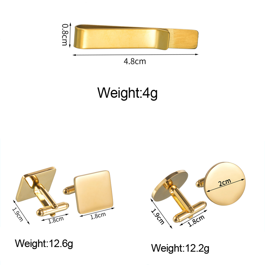 Freeteeme ใหม่แฟชั่น Cufflinks - Tie Bar Set Gift บทวิจารณ์และราคา