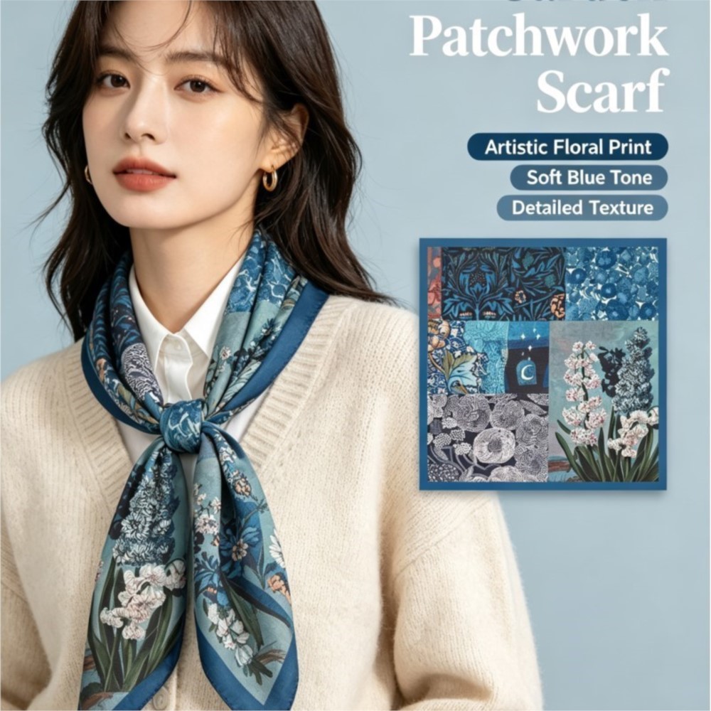 ผ้าพันคอทรงสี่เหลี่ยมลายเพสลีย - Bandana Cotton บทวิจารณ์และราคา