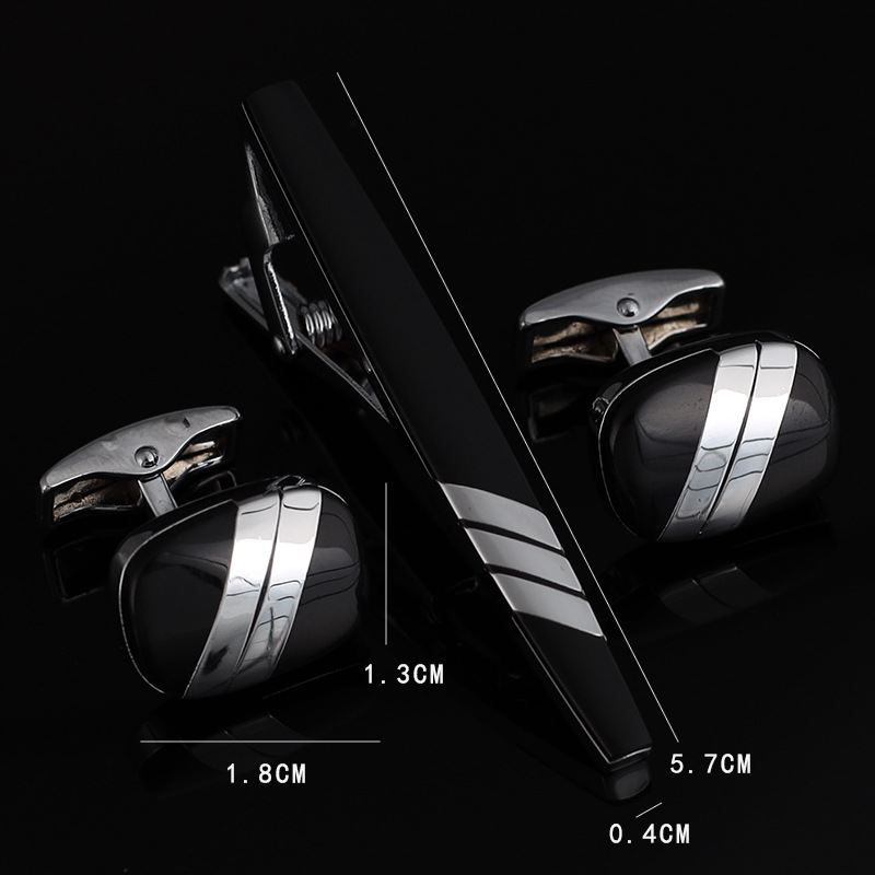 Mens Ties Cufflinks ชุดอุปกรณ์ - Tie Bar Set Gift บทวิจารณ์และราคา