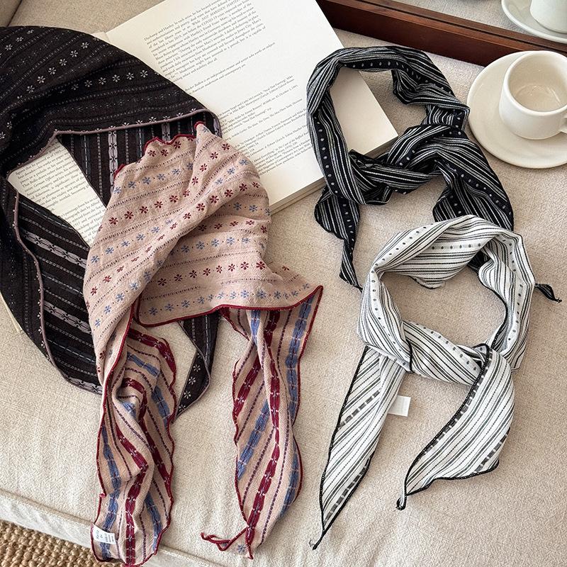 ผ้าพันคอสามเหลี่ยมผ้าฝ้ายลินิน - Bandana Cotton บทวิจารณ์และราคา
