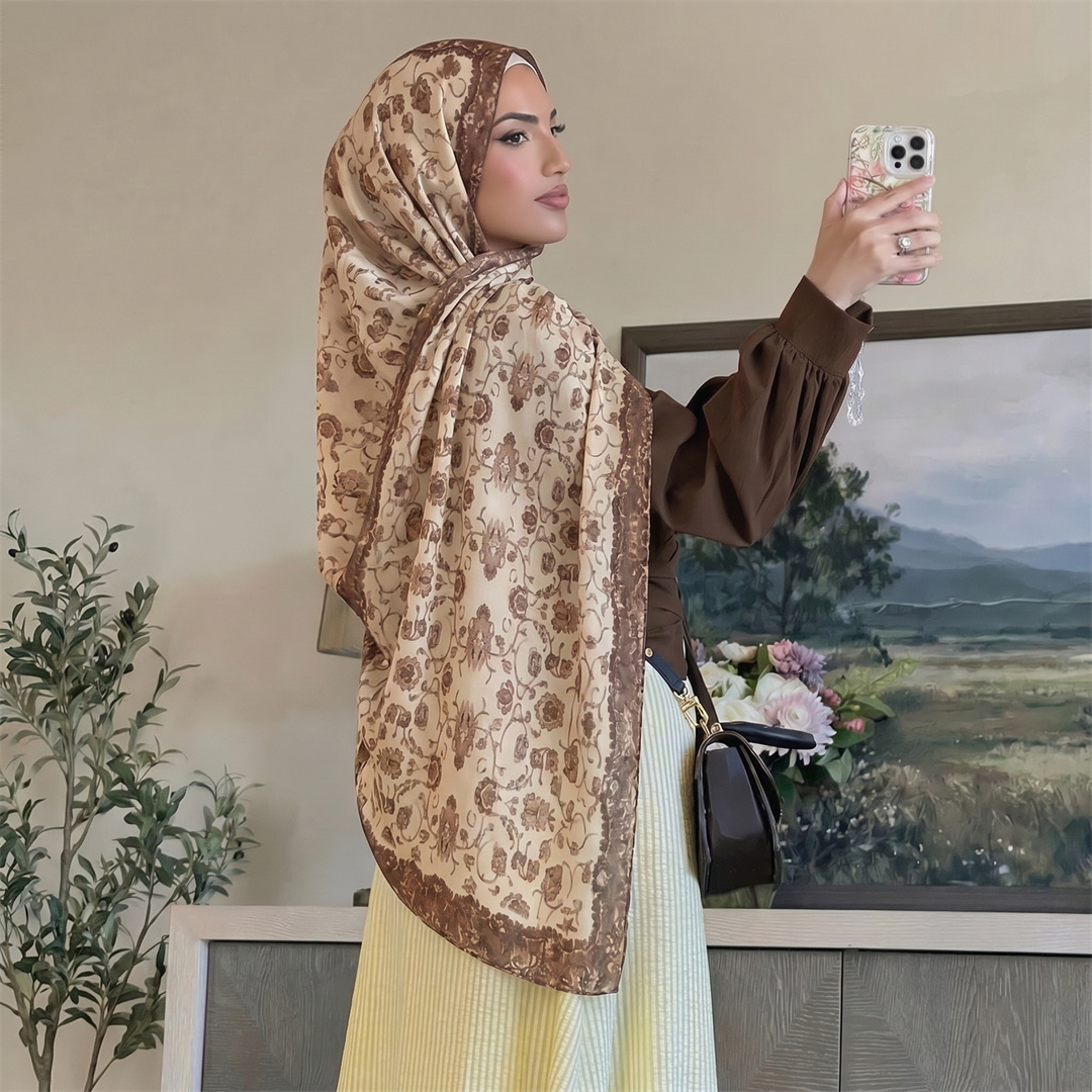 ผ้าคลุมศีรษะลายดอกไม้สไตล์วินเ - Head Wrap Turban บทวิจารณ์และราคา
