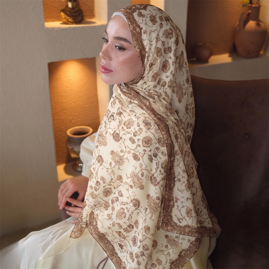 ผ้าคลุมศีรษะลายดอกไม้สไตล์วินเ - Head Wrap Turban บทวิจารณ์และราคา